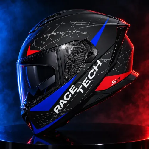 Capacete Race Tech - Com Óculos interno