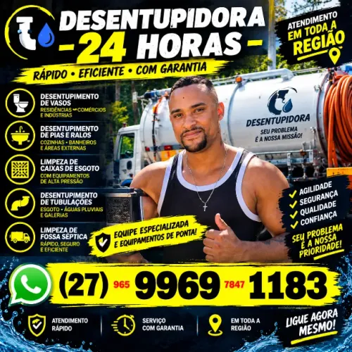 Desentupidora Canos e dutos Limpeza Limpar Limpamos Limpeza em geral