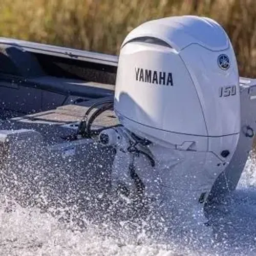 Motor Yamaha 150HP Comando Branco 4Tempos - Motor de Popa Novo