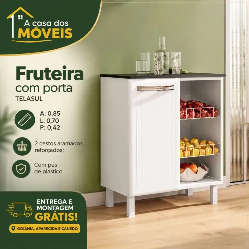 Fruteira em aço Tele Sul