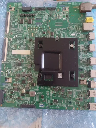 Placa da tv Samsung Qled Qn55q6fnag defeito no áudio.
