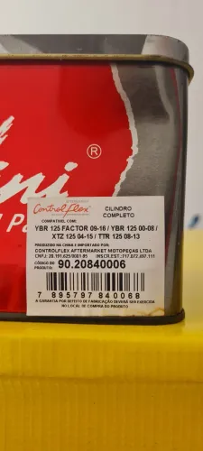 Kit cilindro completo Vini ybr/factor 125 09/16