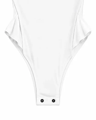 Body branco feminino com recorte nas costas Renner 