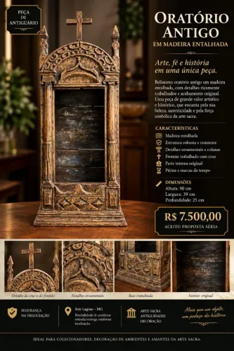 Peça de antiquário de decoração