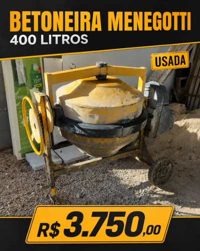 Betoneira Menegotti 400 litros
