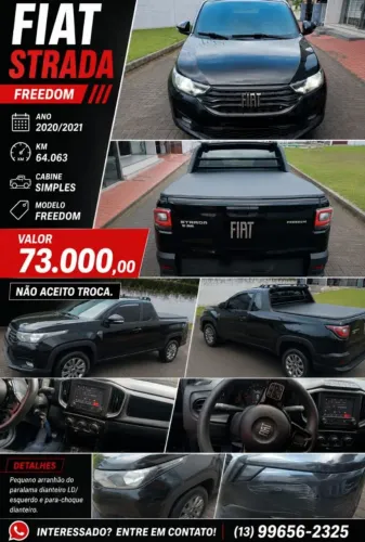 Fiat Strada Freedom 1.3 Flex 8V CS Plus 2021
