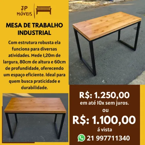 Mesa de Trabalho Industrial 1.20MT