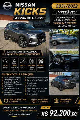 Nissan Kicks Advance 1.6 16V Flex AUT 2022