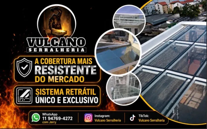 Coberturas de vidro retráteis 