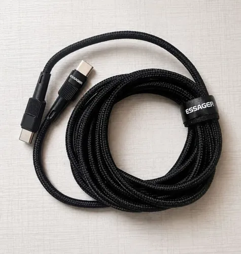 Cabo USB-C Essager 100W 2 Metros | Carregamento Super Rápido | Novo