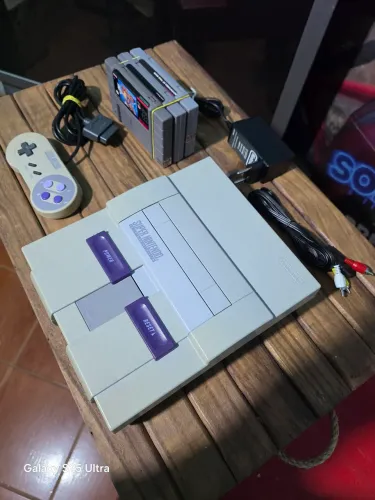 Super Nintendo FAT Restaurado + 3 Jogos