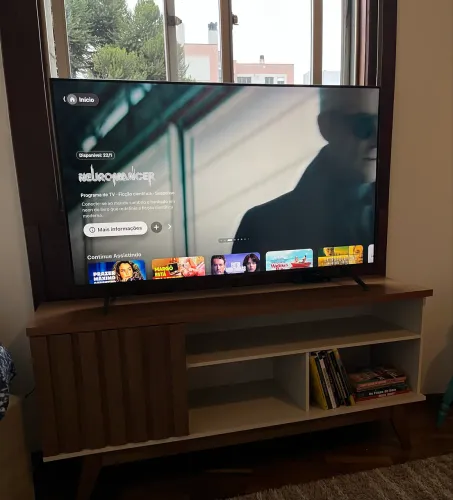 Tv smart Samsung 50 polegadas Cristal UHD 4k+rack