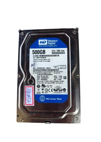 winchester hD WD SATA 16MB CACHE WD5000AAKX 003CA0 NO ESTADO HD87