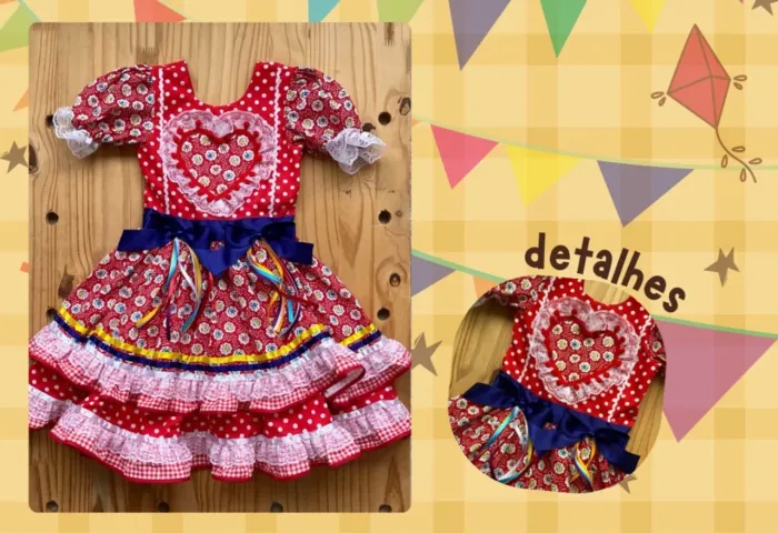 Caipira infantil TAM 10 anos