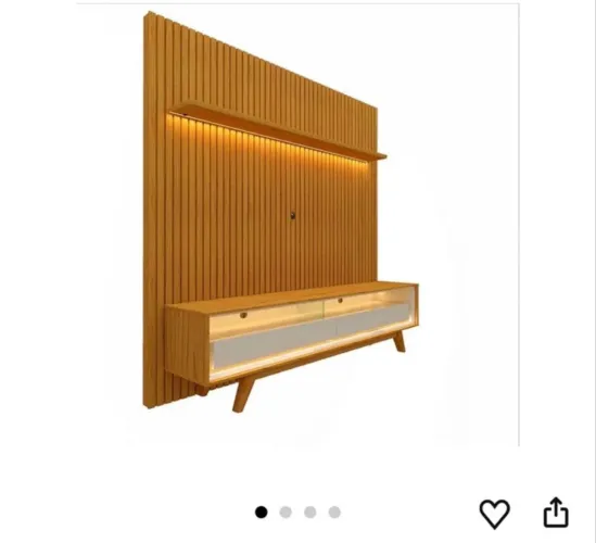Painel e rack ripado novo na caixa