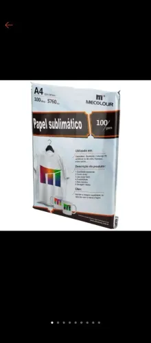 PAPEL PARA SUBLIMAÇÃO A4 MECOLOUR- SECAGEM RAPIDA -0RIGINAL