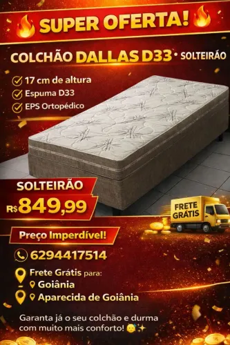 Colchão solteirão 108x198