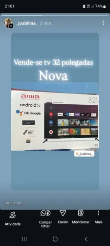 Tv 32 polegadas aiwa NOVA