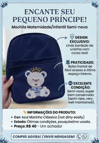 Bolsa maternidade e Trocador portátil