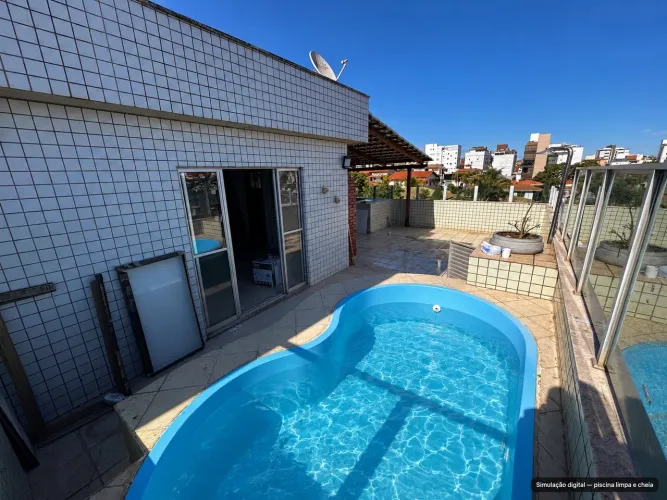 Piscina de fibra 3,20 × 1,75 m ? R$ 2.500 ? BH Castelo