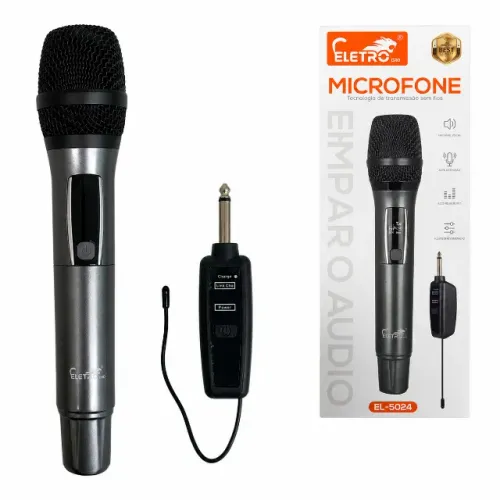Microfone Sem Fio Karaokê Eletro *NOVO*