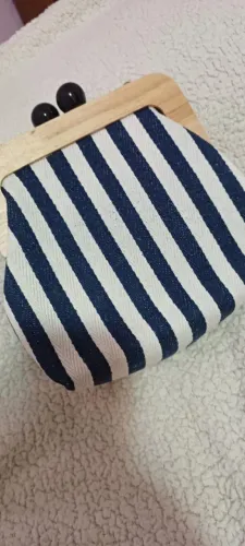 Bolsa Transversal Listrada - Azul