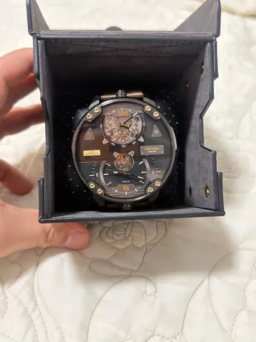 Relógio Diesel DZ7365 Limited Edition Automático Dual Time Full Set