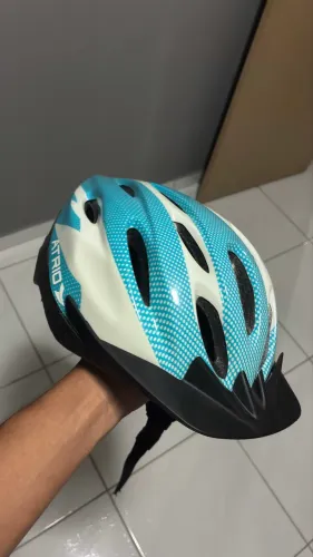 Capacete Atrio MTB Tamanho M - Azul e Branco
