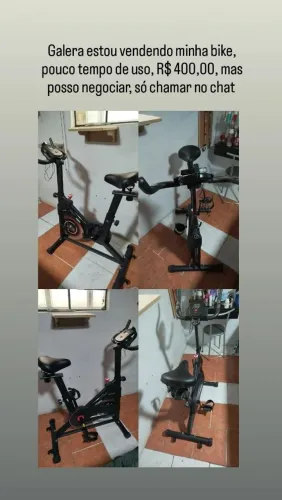 Bicicleta ergométrica semi nova