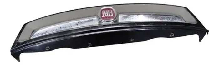 Grade Frontal Parachoque Fiat Palio 2010 2011 2012 Detalhe Brilhante