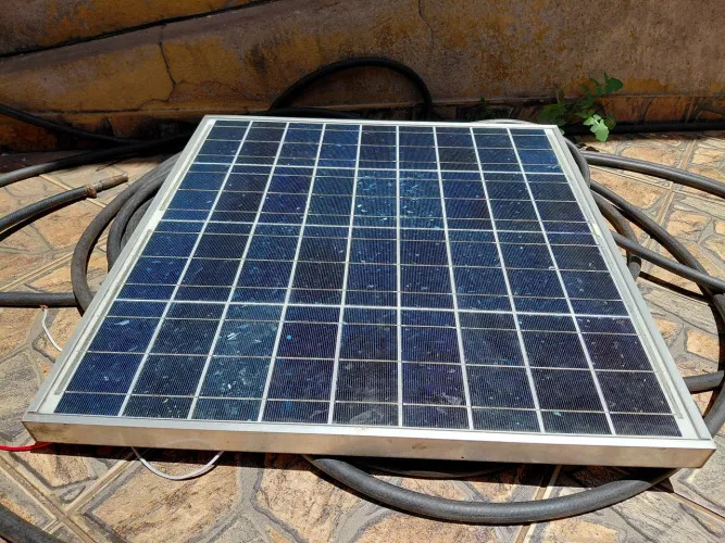 painel solar 50w usado somente buscar em casa testa e leva