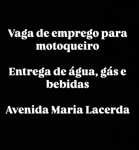 VAGA DE EMPREGO