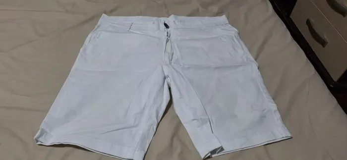 Bermuda Jeans masculina branca N°48
