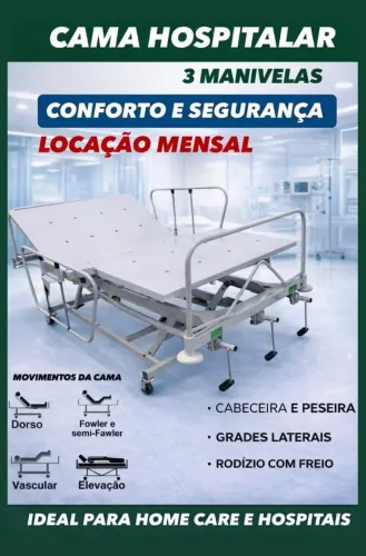 Cama Hospitalar aluguel e venda