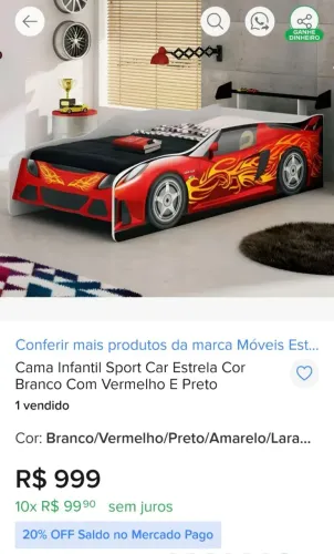 Cama carrinho.