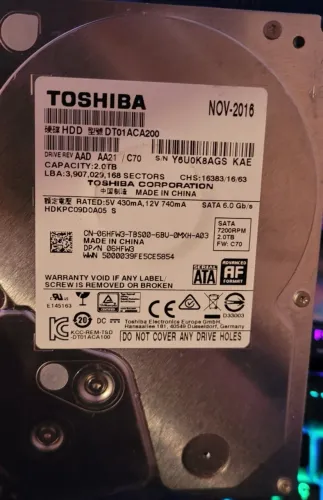 HDD Toshiba 2tb