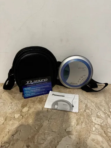 Discman panasonic sl-sx330 original com manual + case - excelente estado