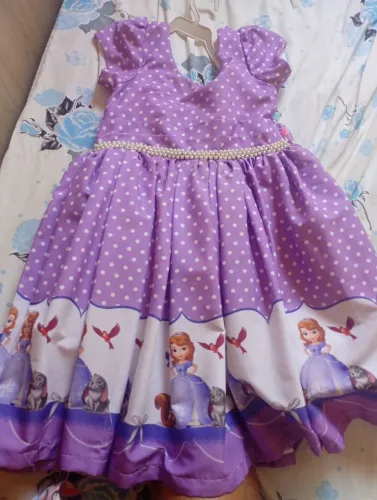 Vestido infantil princesa sophia