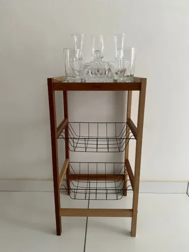 Fruteira Tramontina Utilinea de madeira 