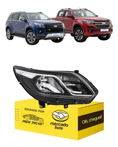 Farol S10 Trailblazer 2017 2018 19 A 2024 C/led C/avaria L.d Direito/passageiro