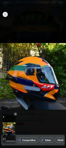 Capacete MT helmets Piloto Diogo Moreira em homenagem ao Ayrton Senna