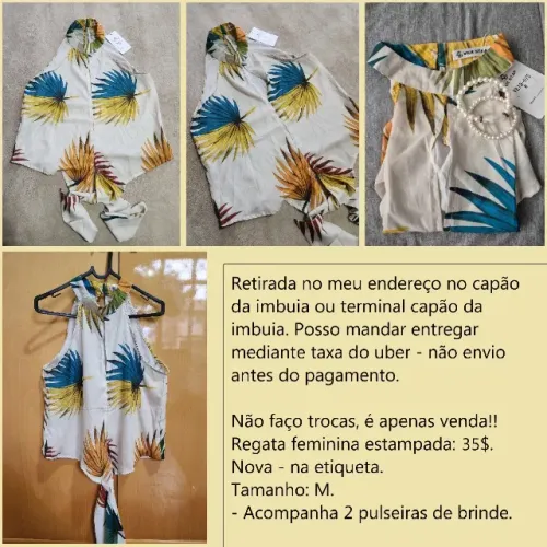 Regata estampada M nova