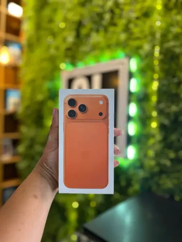 iPhone 17 Pro Max A PARTIR DE LARANJA R$ 7.199,00 E R$ 7.299,00 AZUL ACEITAMOS TROCA