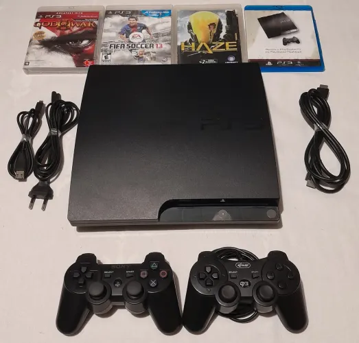 Playstation 3 completo com 12 jogos na memória e 4 em cd topp!!