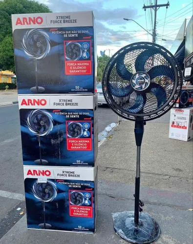 VENTILADOR ARNO 50CM DE COLUNA NOTA FISCAL E GARANTIA ?