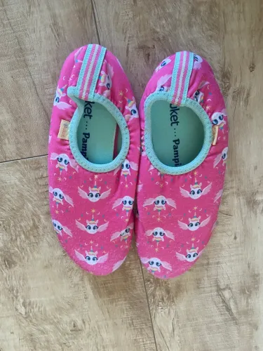 Pantufa para áreas molhadas Infantil Unicórnio Rosa - Tam. 33/34 - Muito Conservada