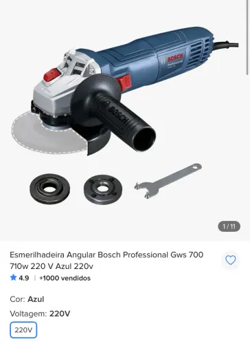 Lixadeira Bosch gws 700 220v