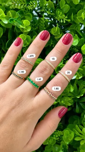 Anel de ouro 18k feminino Novos