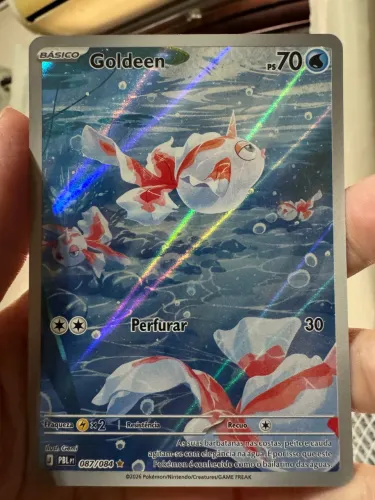 Carta Pokémon Goldeen 087/084 Escuridão Absoluta
