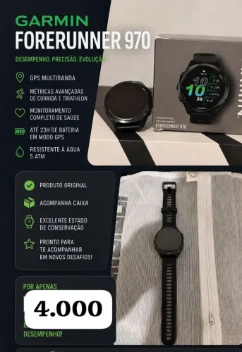Relógio Garmin forerunner 970